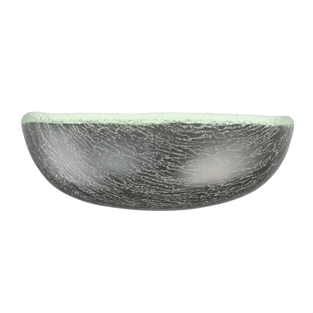 Tapas Bowl in Dark Gray - Side Plates - 3/4 View