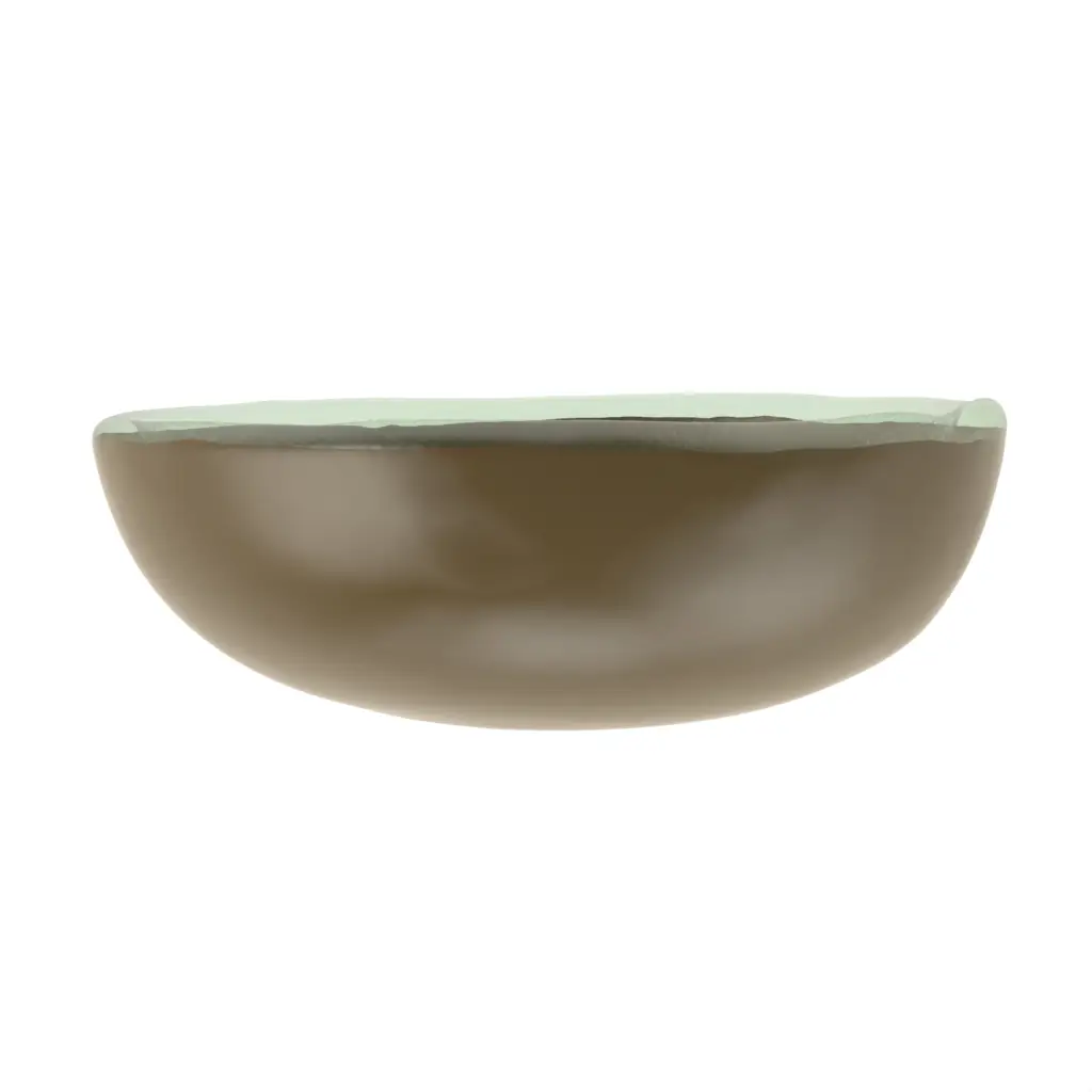 Tapas Bowl in Olive Green - Side Plates - 3/4 View