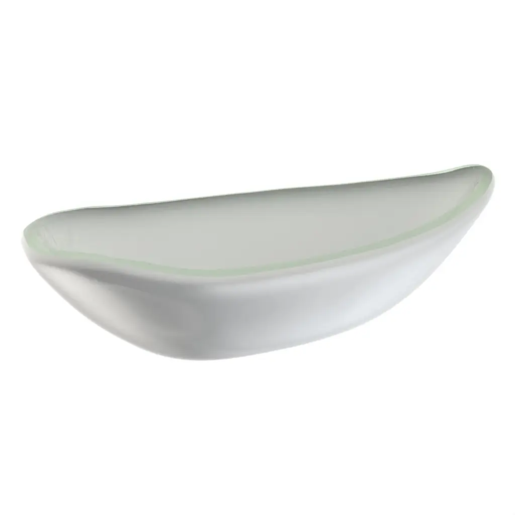 Tapas Bowl in Light Silver Gray - Side Plates - 3/4 View