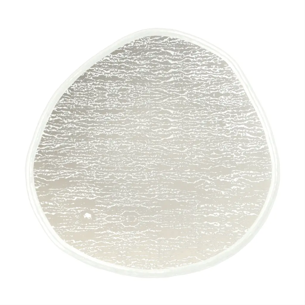 Tapas Plate in Birch White - Side Plates - 3/4 View