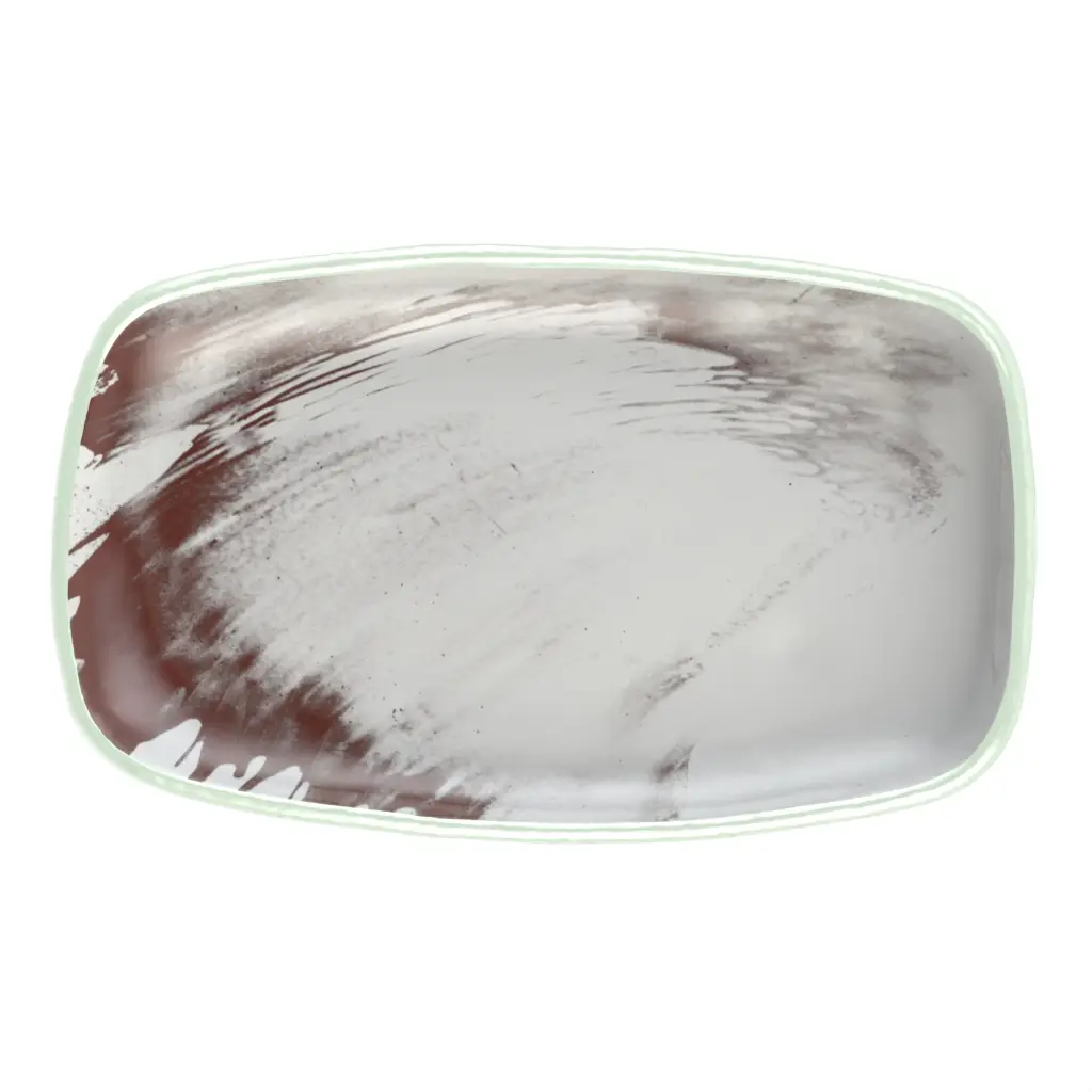 Tapas Plate in Light Silver Gray - Side Plates - 3/4 View