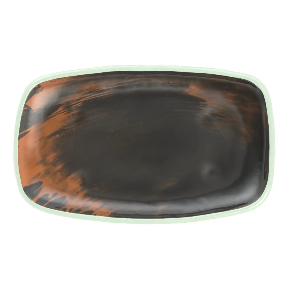 Tapas Plate in Dark Gray - Side Plates - 3/4 View