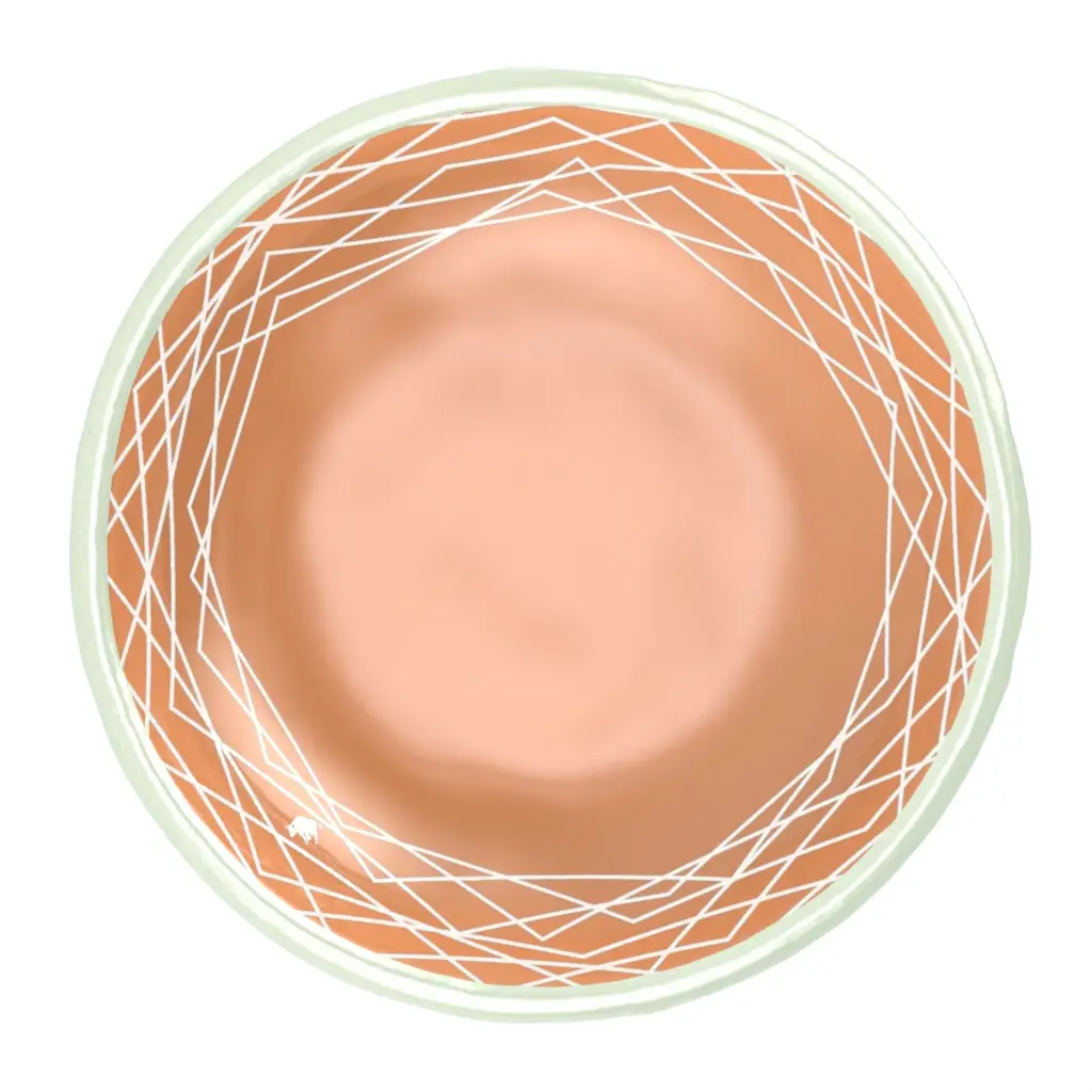 Tapas Serving Dish in Apricot Crush - Side Plates - 3/4 View