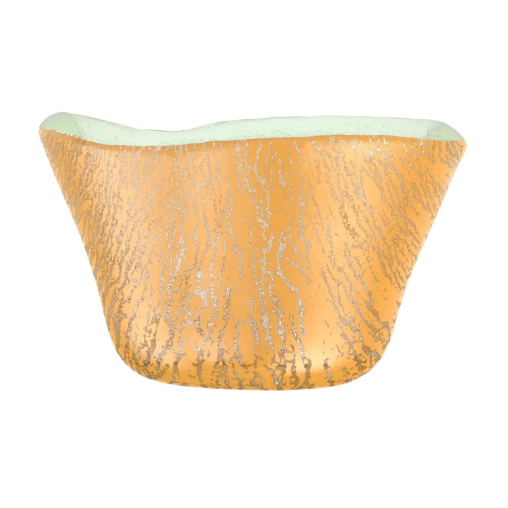 Tasting Bowl in Matte Gold - Catering Serveware - 3/4 View