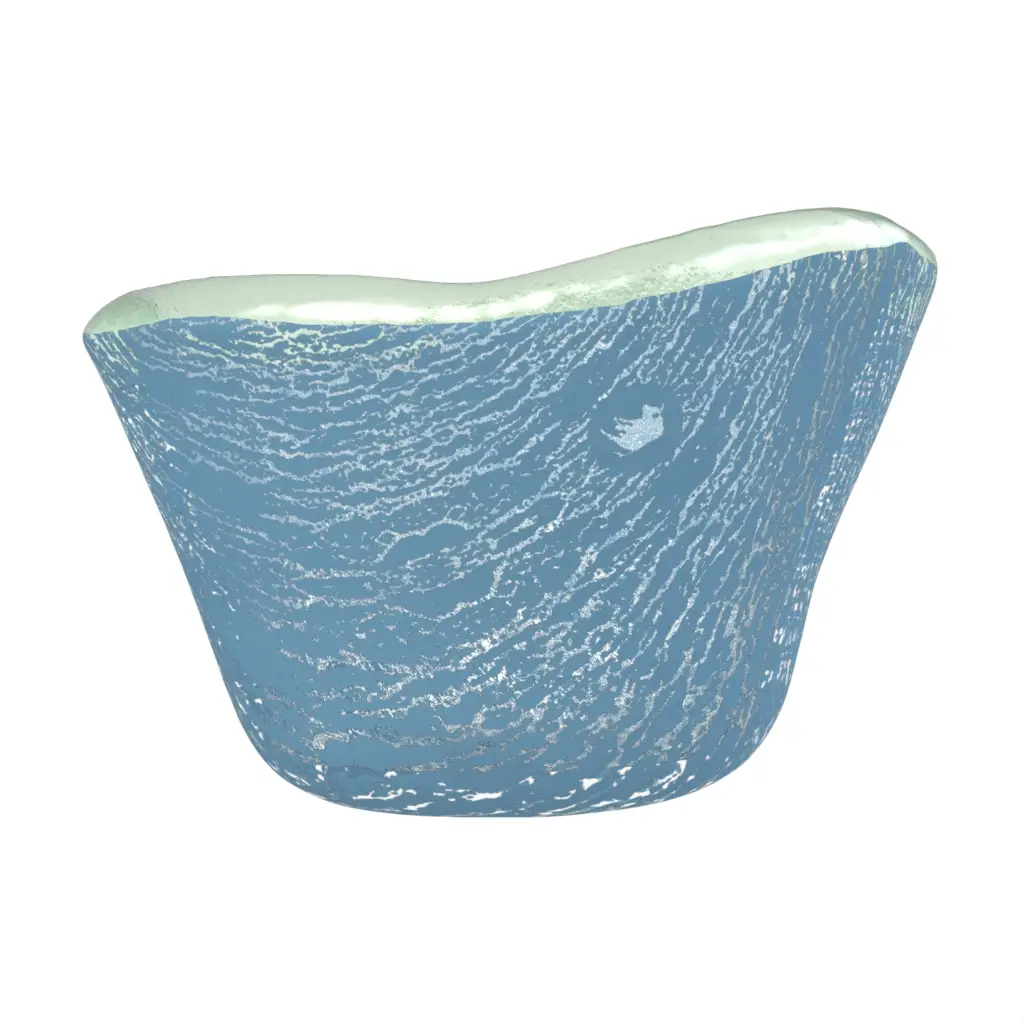 Tasting Bowl in Niagara Blue - Catering Serveware - 3/4 View