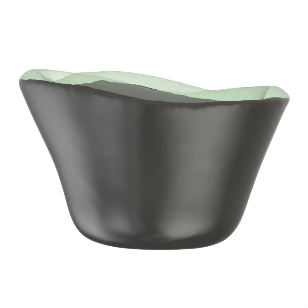 Tasting Bowl in Dark Gray - Catering Serveware - 3/4 View