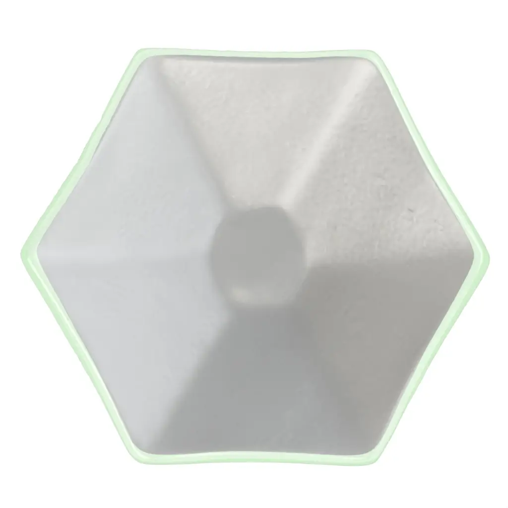 Tasting Plate in Light Silver Gray - Catering Serveware - 3/4 View