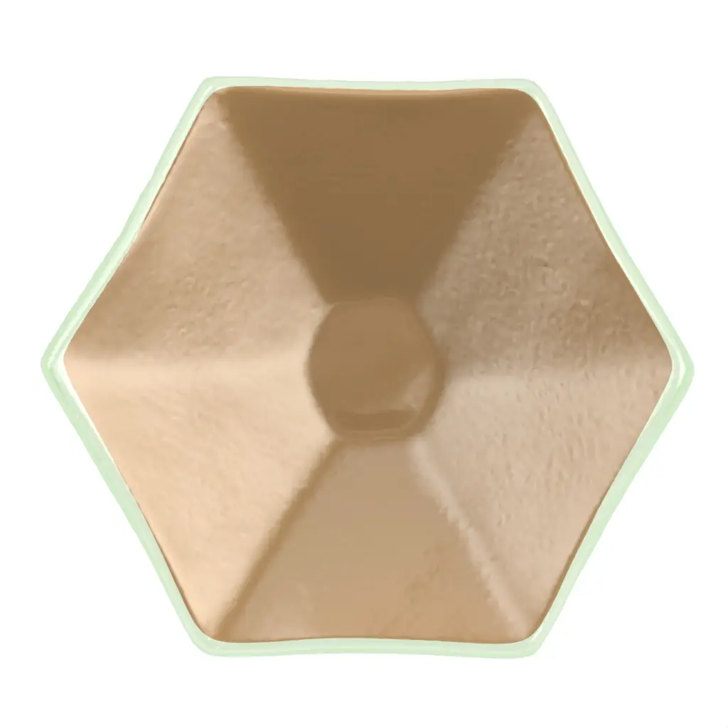Tasting Plate in Old Gold - Catering Serveware - 3/4 View
