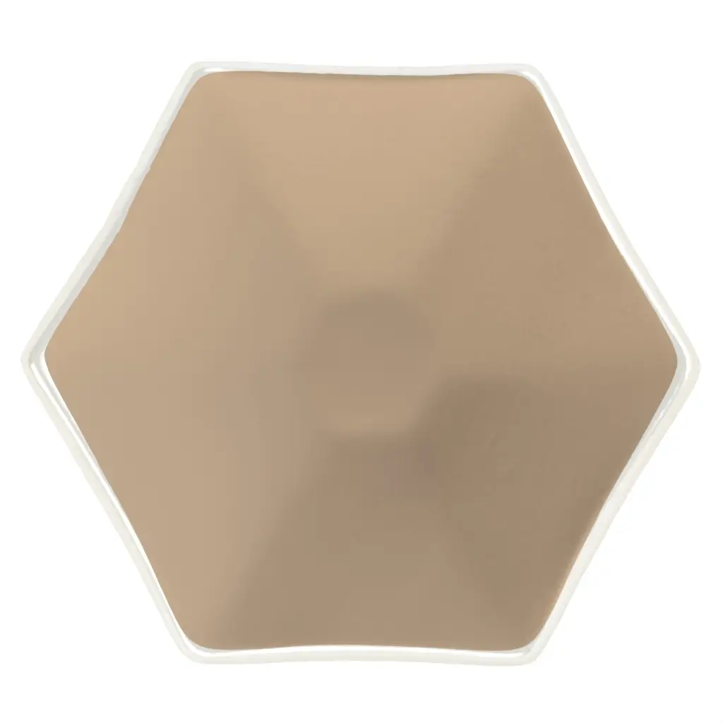 Tasting Plate in Almond Beige - Catering Serveware - 3/4 View