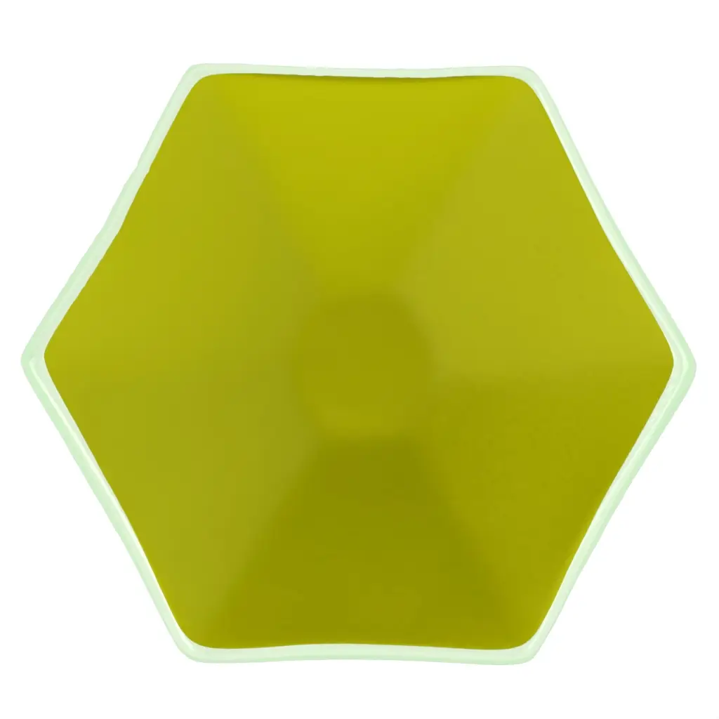 Tasting Plate in Chartreuse Green - Catering Serveware - 3/4 View