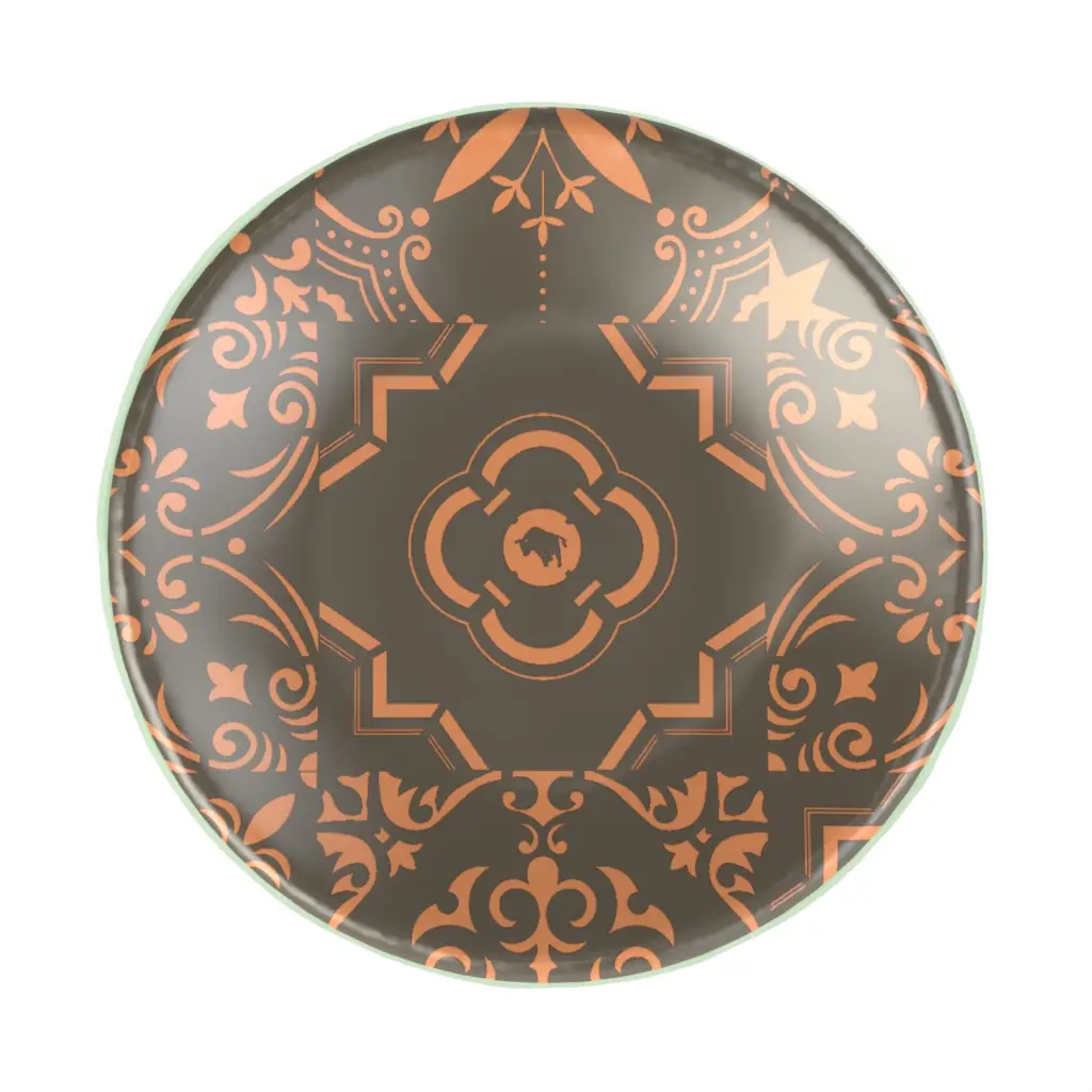 Tasting Plate in Matte Silver - Catering Serveware - 3/4 View