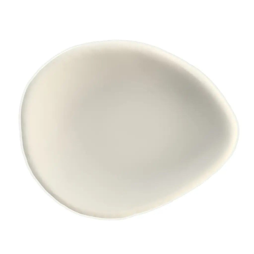 Tasting Plate in Birch White - Catering Serveware - 3/4 View