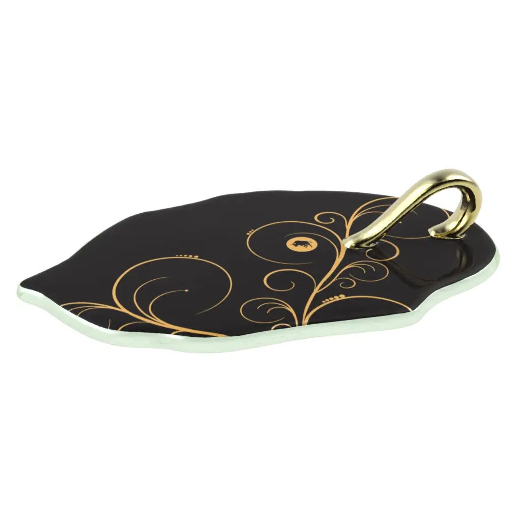 Tasting Plate in Black - Catering Serveware - 3/4 View