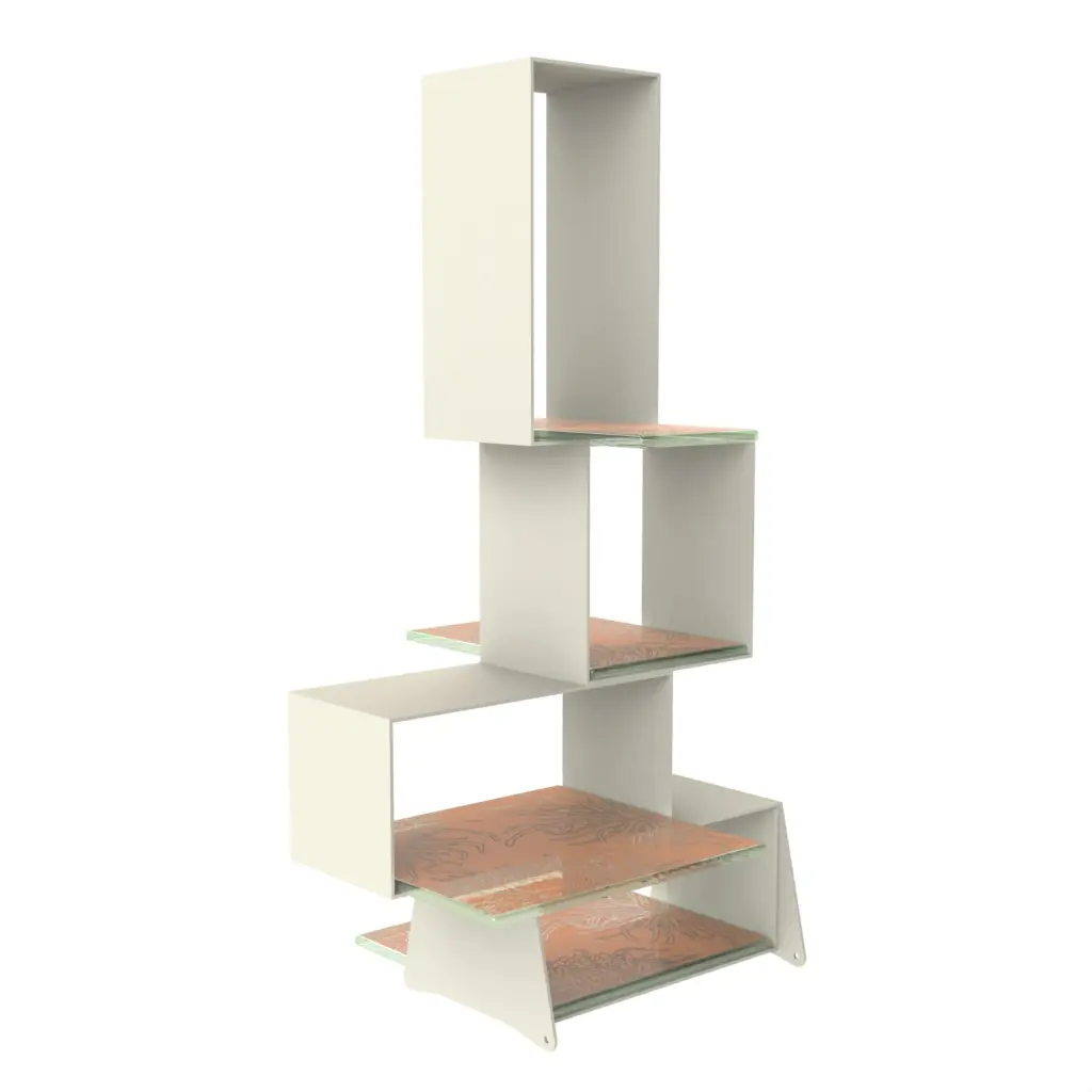 Tea Cake Stand in Apricot Crush - Tea Stands - 3/4 View
