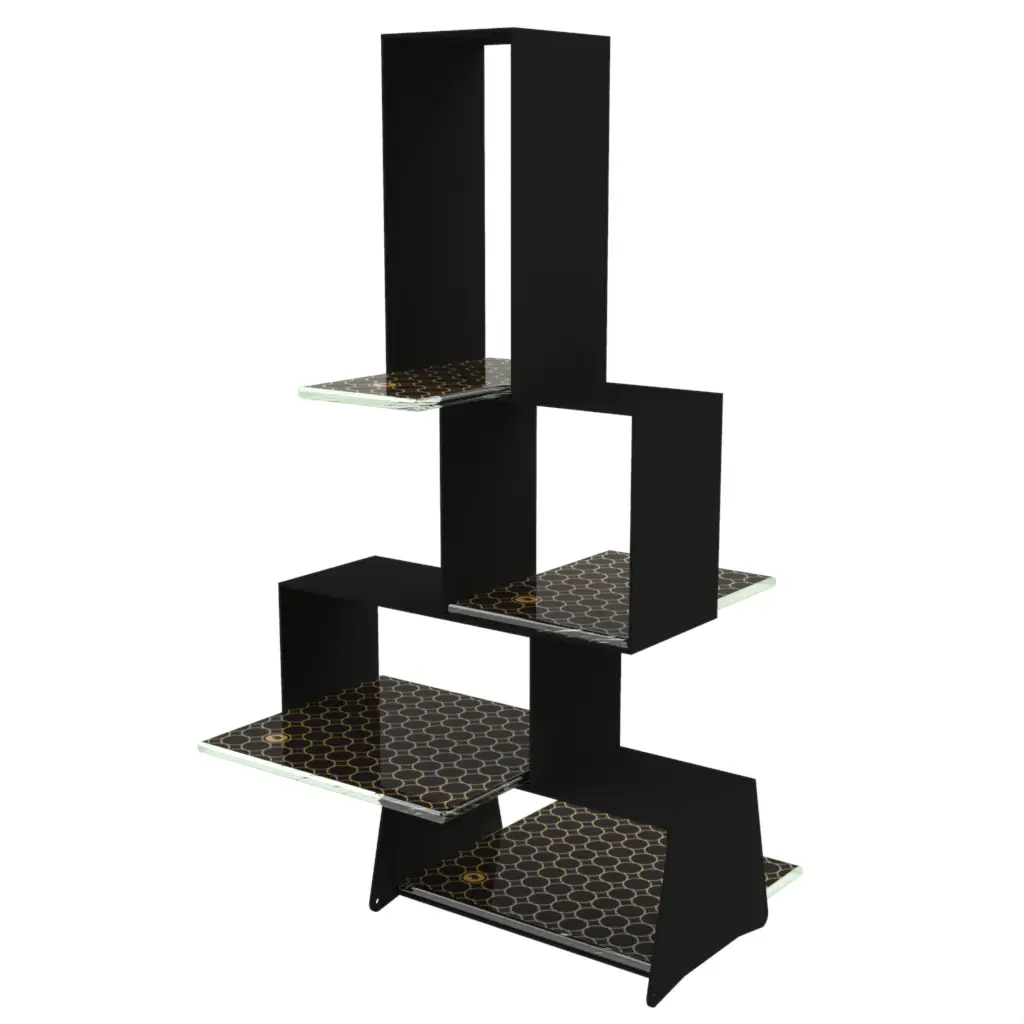 Tea Cake Stand in Black - Tea Stands - 3/4 View