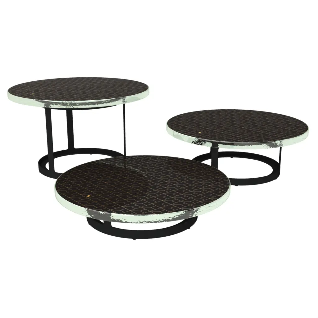 Tiered Food Stand in Black - Serving Stands - 3/4 View