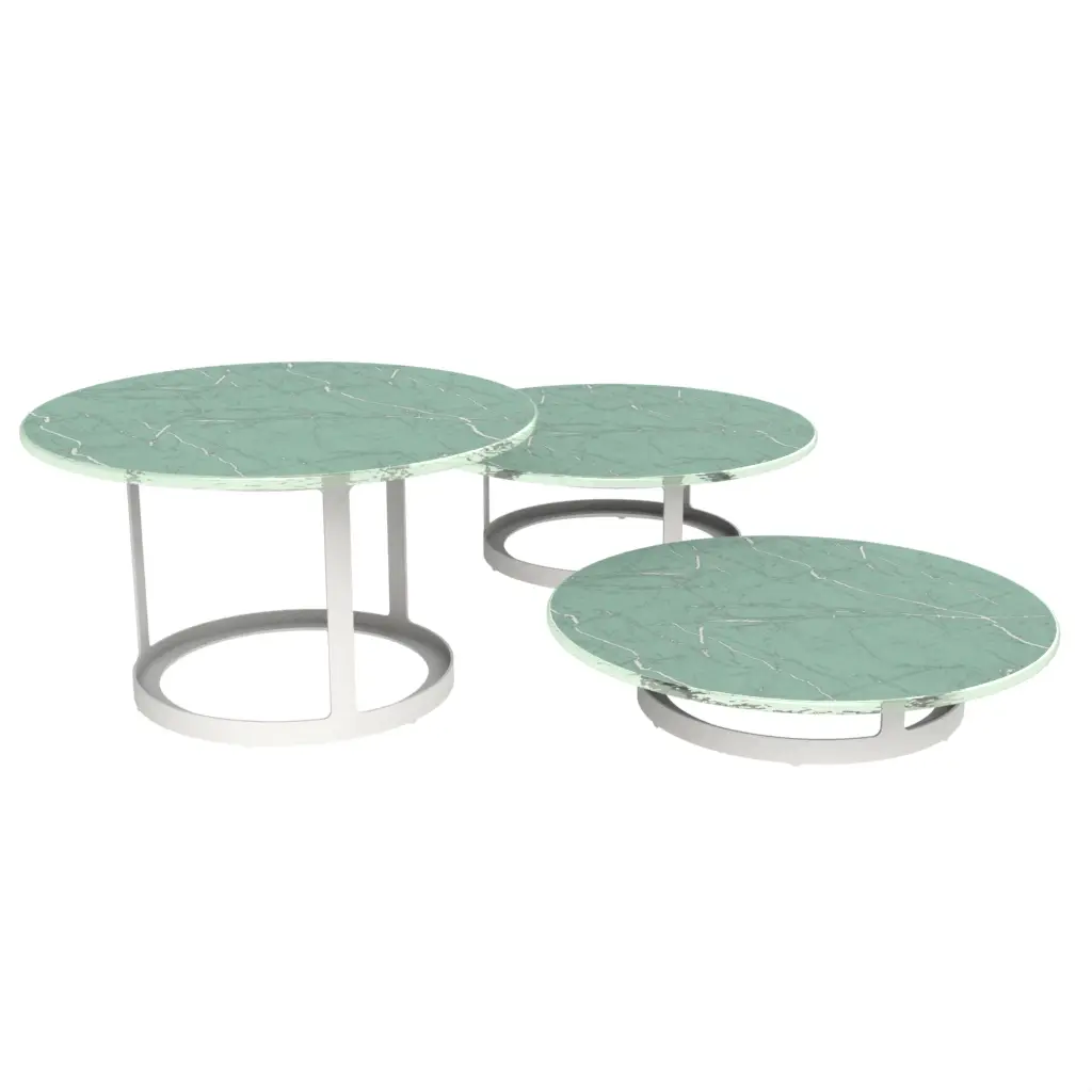 Tiered Food Stand in Teal Turquoise - Serving Stands - 3/4 View