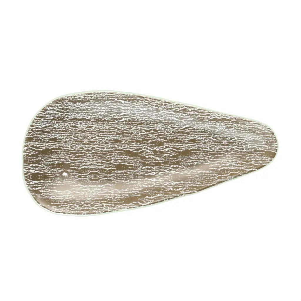 Unique Appetizer Plate in Olive Gray - Side Plates - 3/4 View