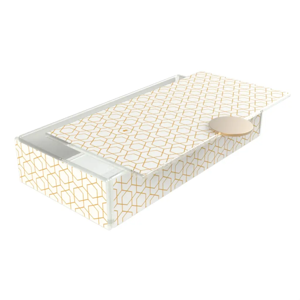 White Bento Box in Milk White - Specialty Serveware - 3/4 View
