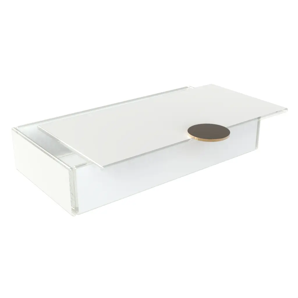 White Bento Box in Milk White - Specialty Serveware - 3/4 View