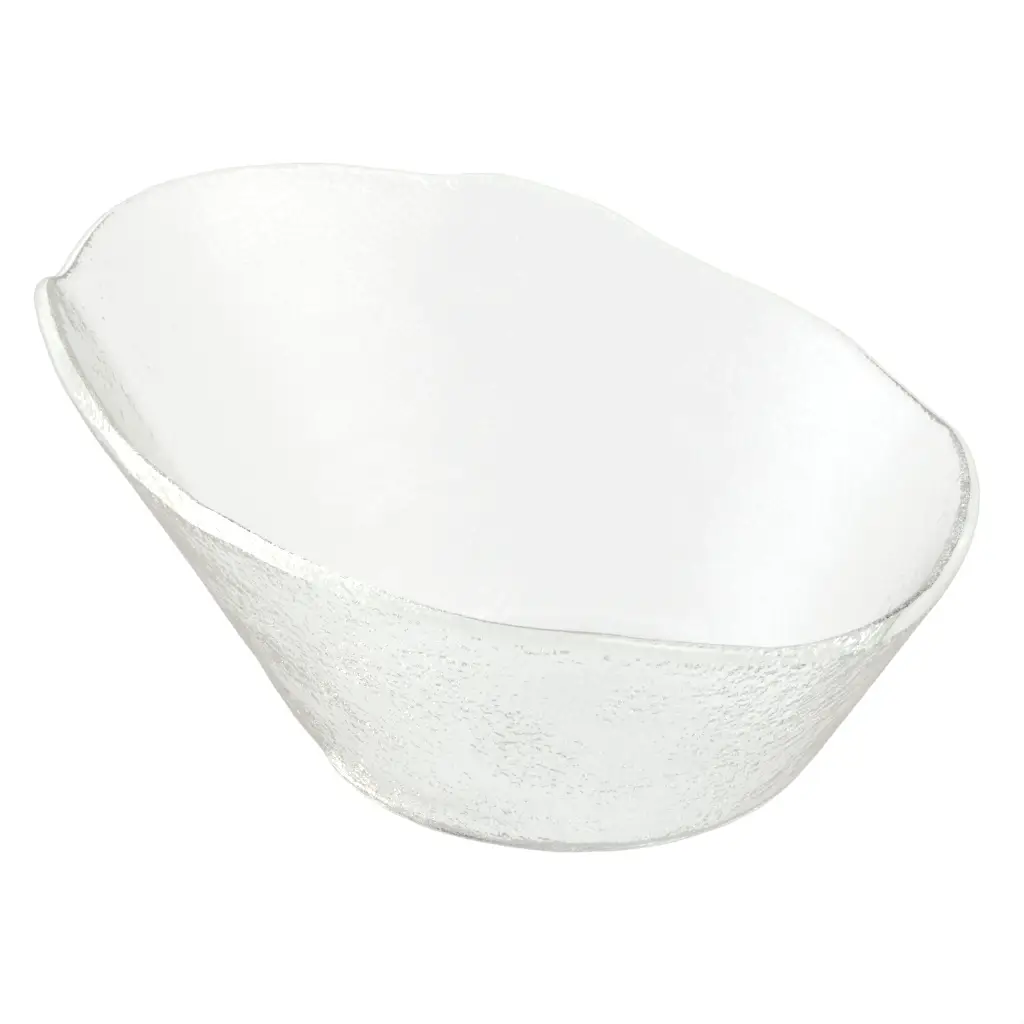 Wine Tub in Glass With Texture - Bar Accessories - 3/4 View