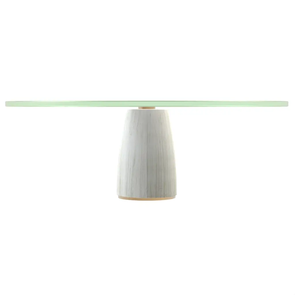 Wood Pedestal Cake Stand in Navy Onyx Blue - Cake Stands - 3/4 View