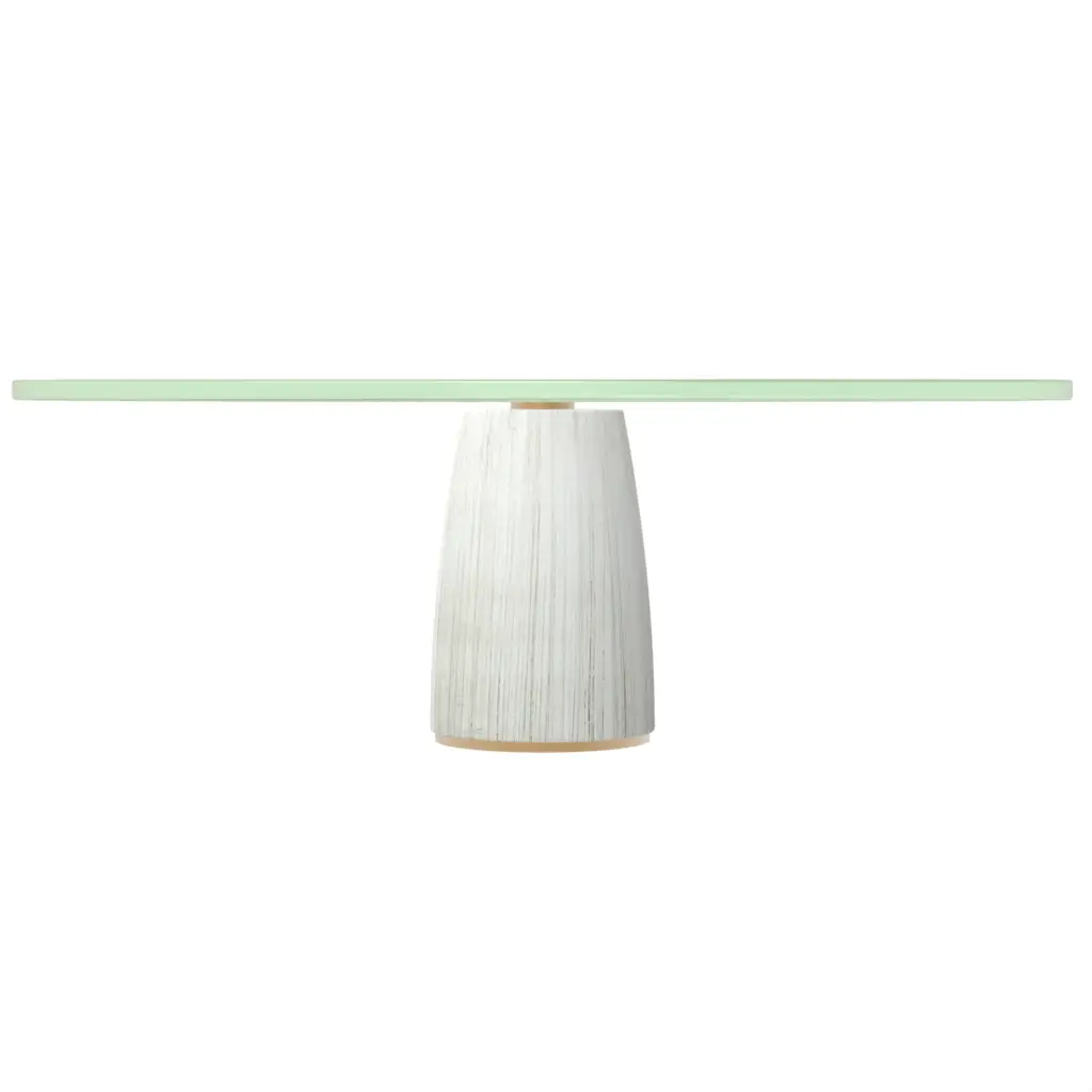 Wood Pedestal Cake Stand in Hermes Orange - Cake Stands - 3/4 View