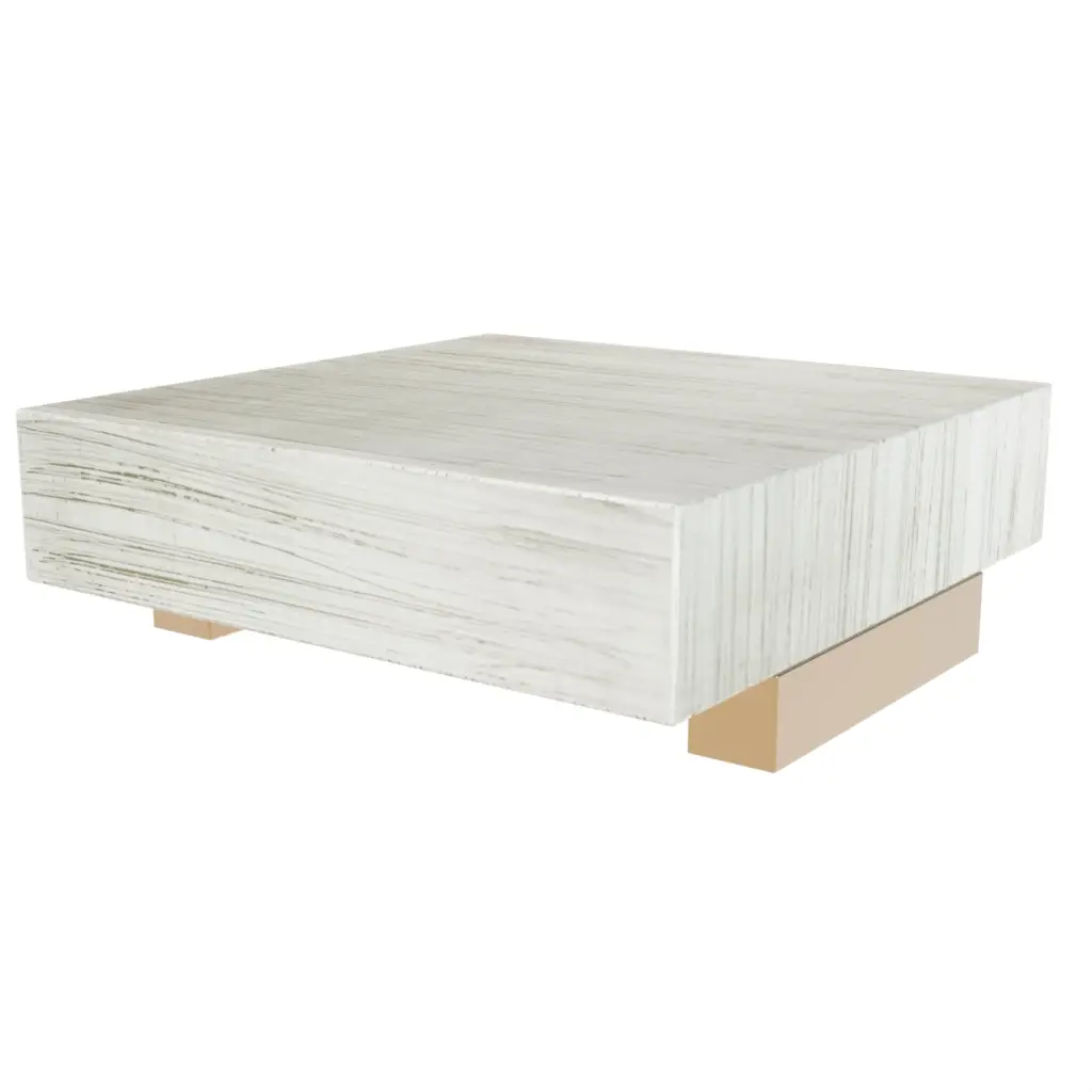 Wooden Buffet Risers in White - Buffet Risers Stands - 3/4 View