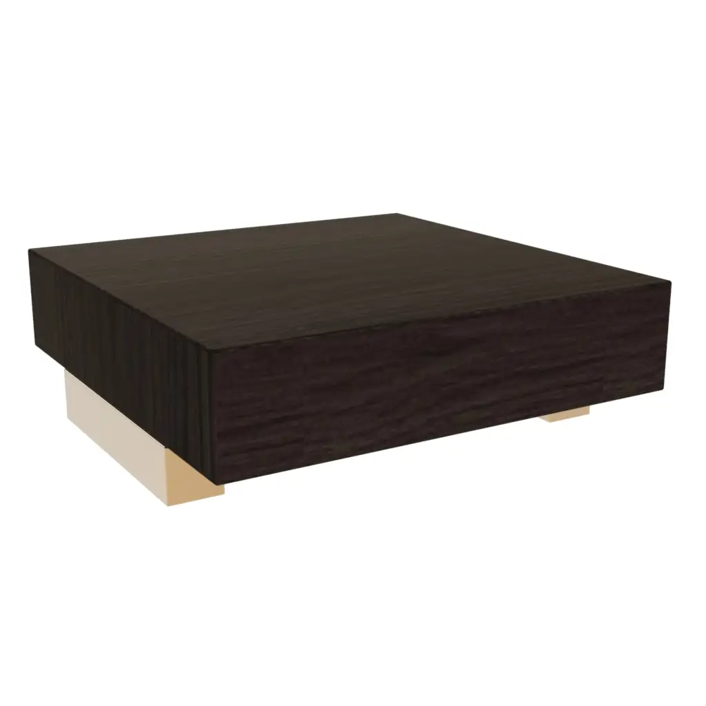Wooden Food Risers in Black - Buffet Risers Stands - 3/4 View