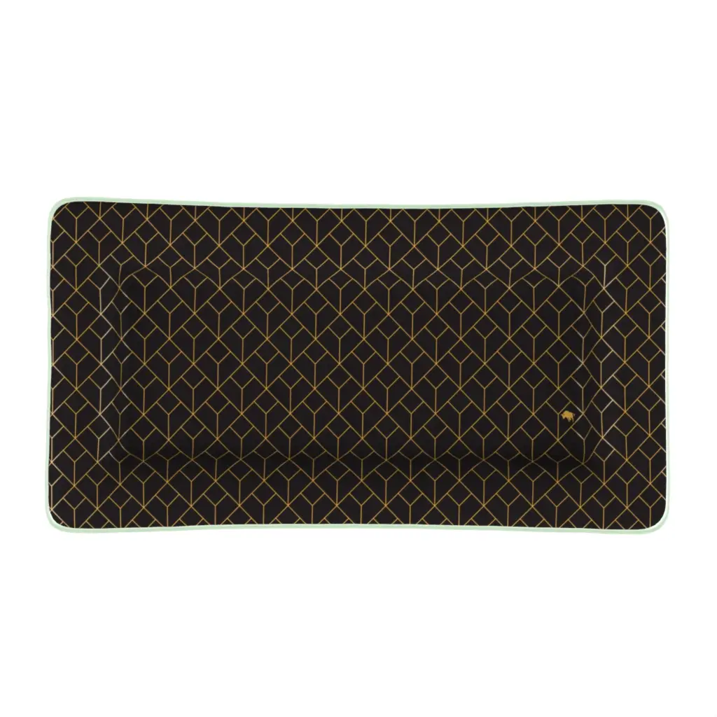 Bathroom Amenity Tray in Black - Hotel Bathroom Accents - 3/4 View