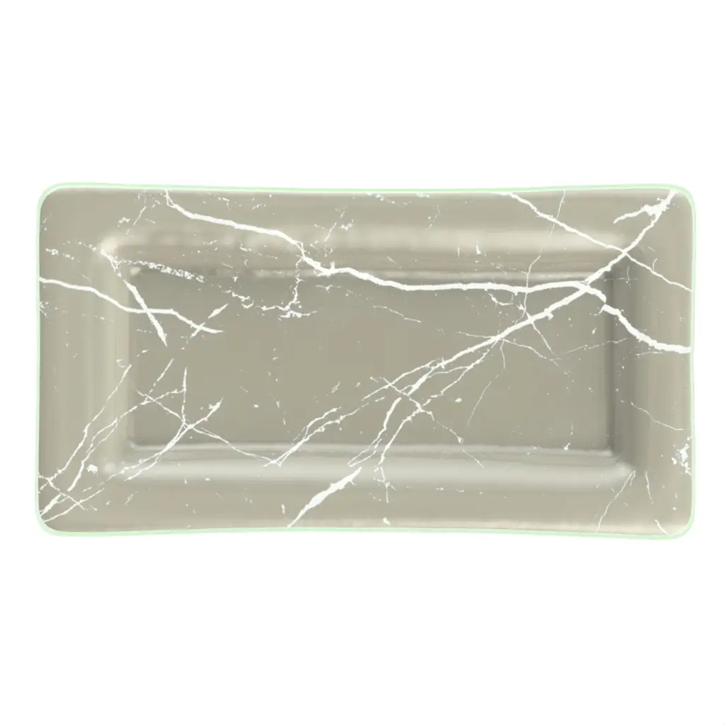 Bathroom Amenity Tray in Gray - Hotel Bathroom Accents - 3/4 View