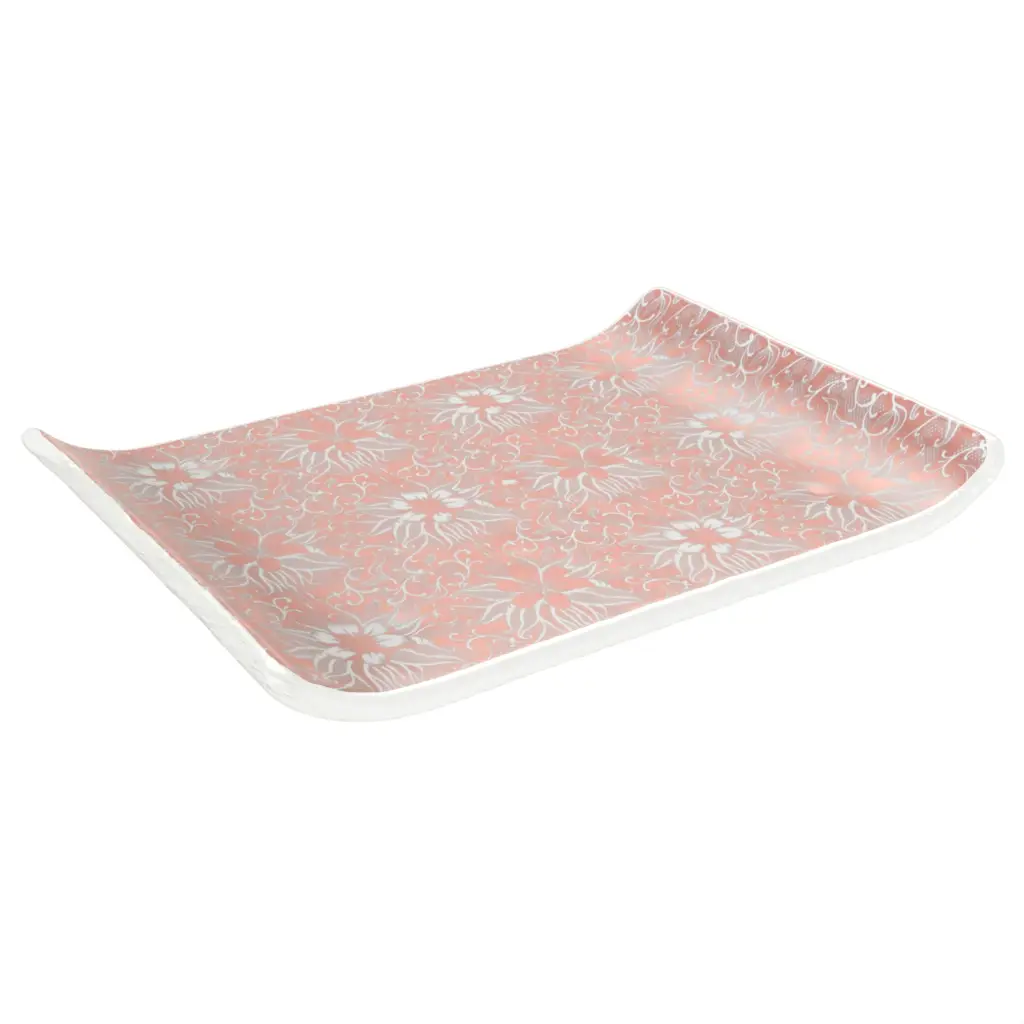 Bathroom Amenity Tray in Milk White - Hotel Bathroom Accents - 3/4 View
