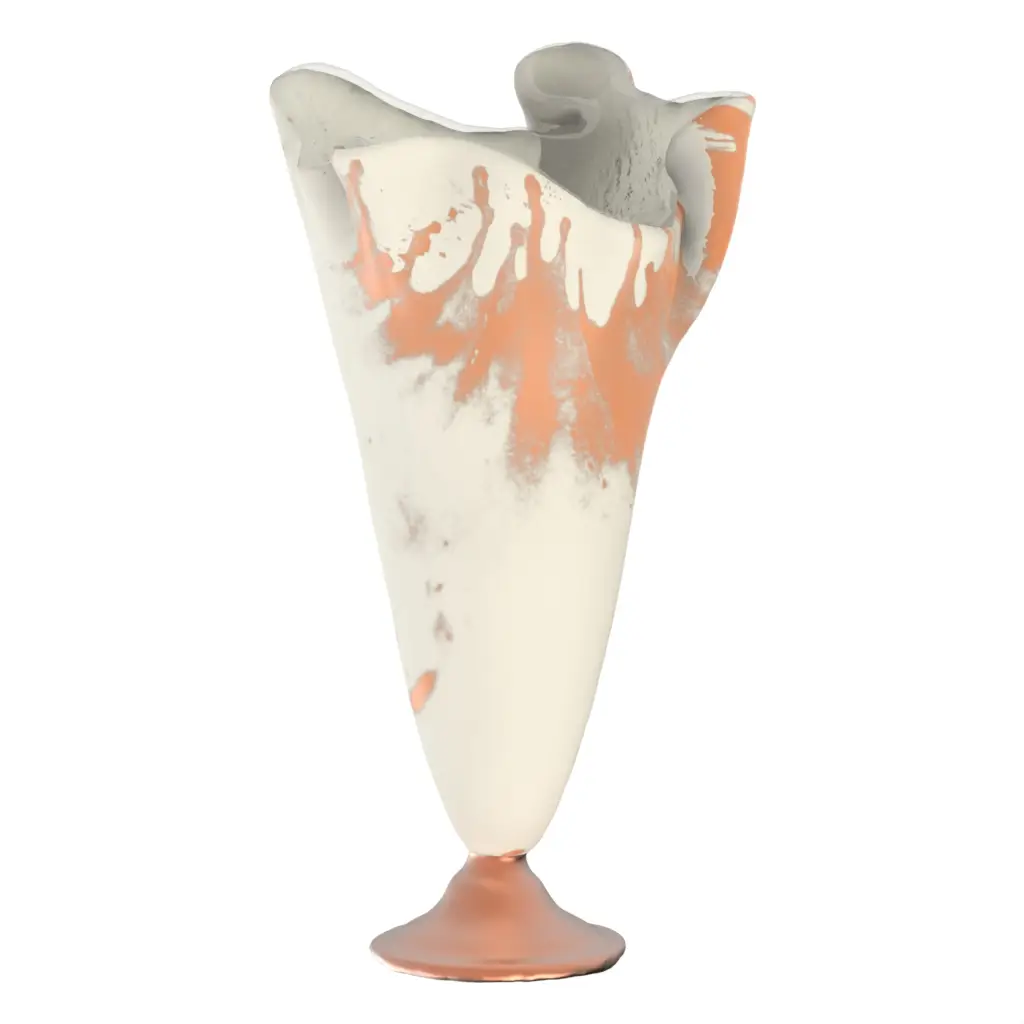 Accent Decor Vase in Birch White - Hotel Room Decor - 3/4 View