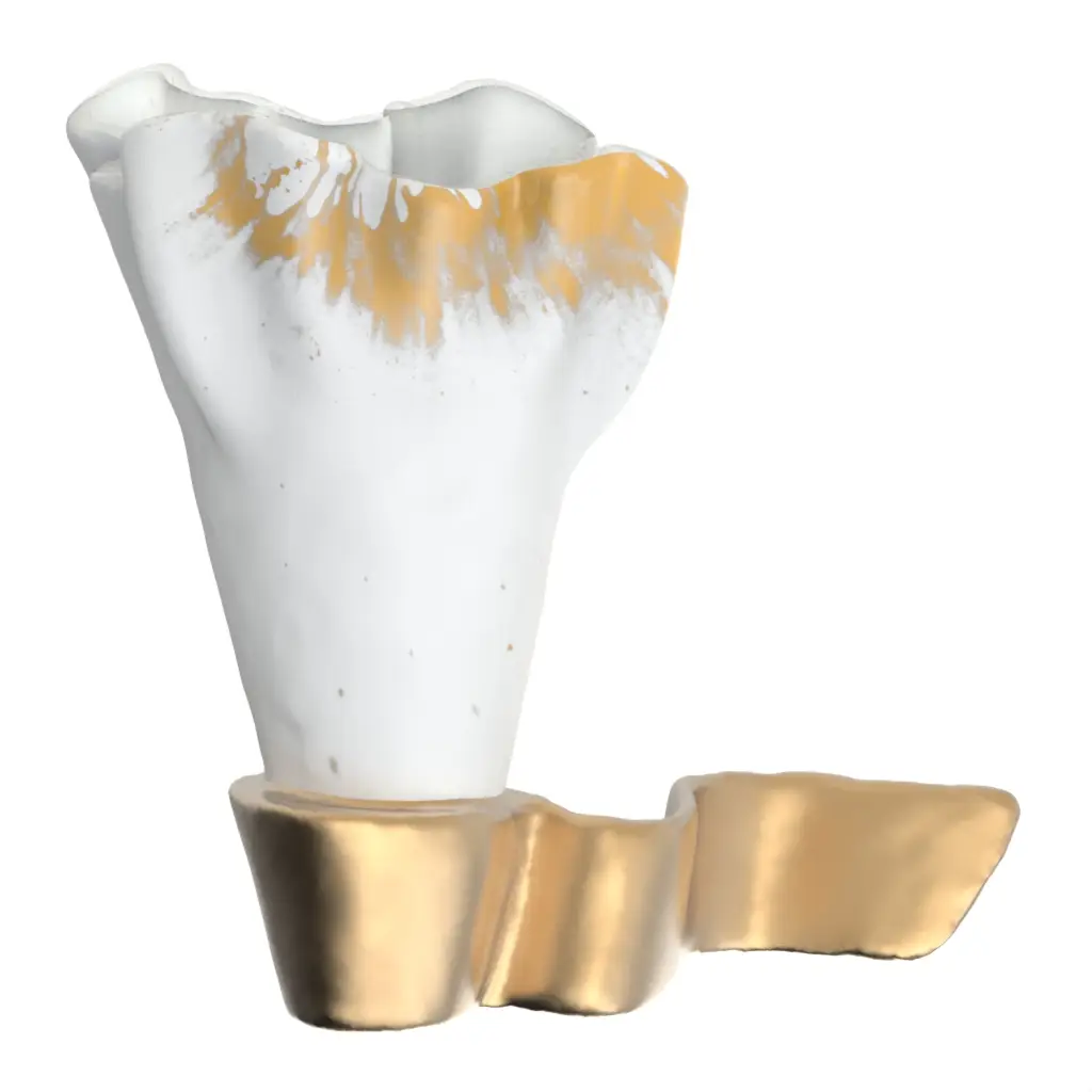 Accent Glass Vase in Milk White - Hotel Room Decor - 3/4 View