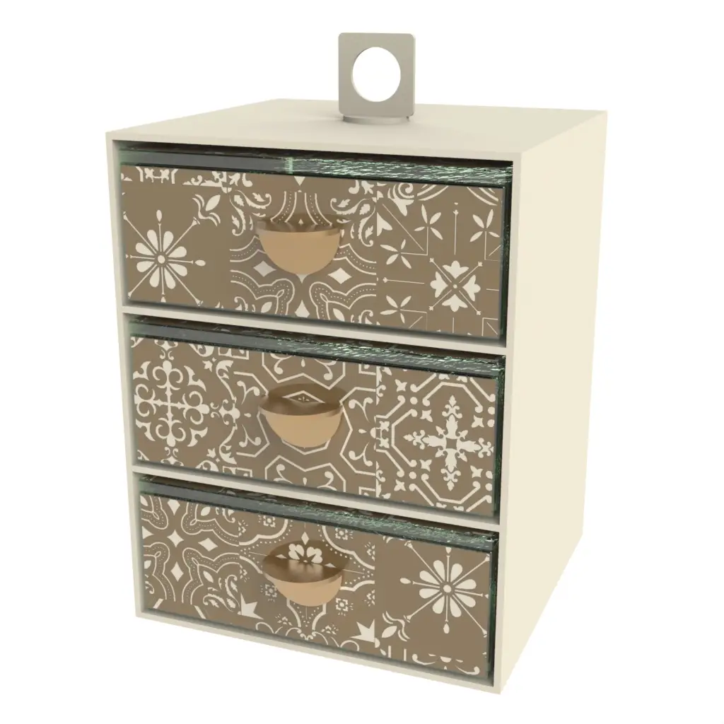 Afternoon Tea Bento Box in Olive Gray - Specialty Serveware - 3/4 View