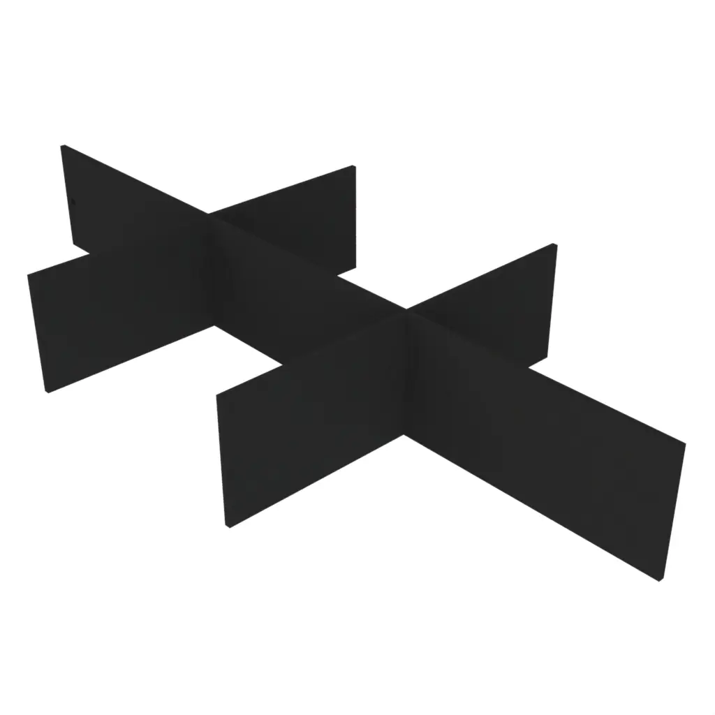 Bento Box Dividers in Black - Specialty Serveware - 3/4 View