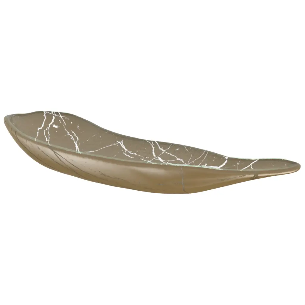 Boat Shaped Bowl in Olive Gray - Boat Shaped Bowls - 3/4 View