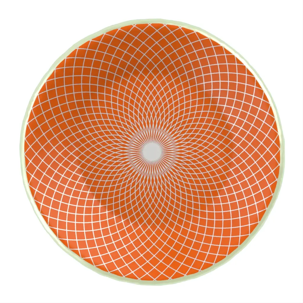 Bread Plate in Hermes Orange - Bread & Butter - 3/4 View