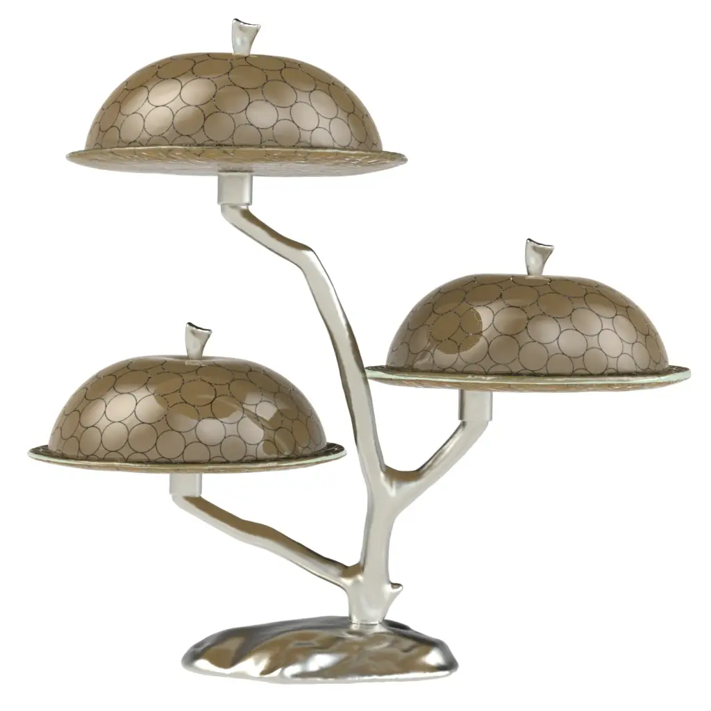 Cake Stand And Dome - Cake Stands | MyGlassStudio - 3/4 View