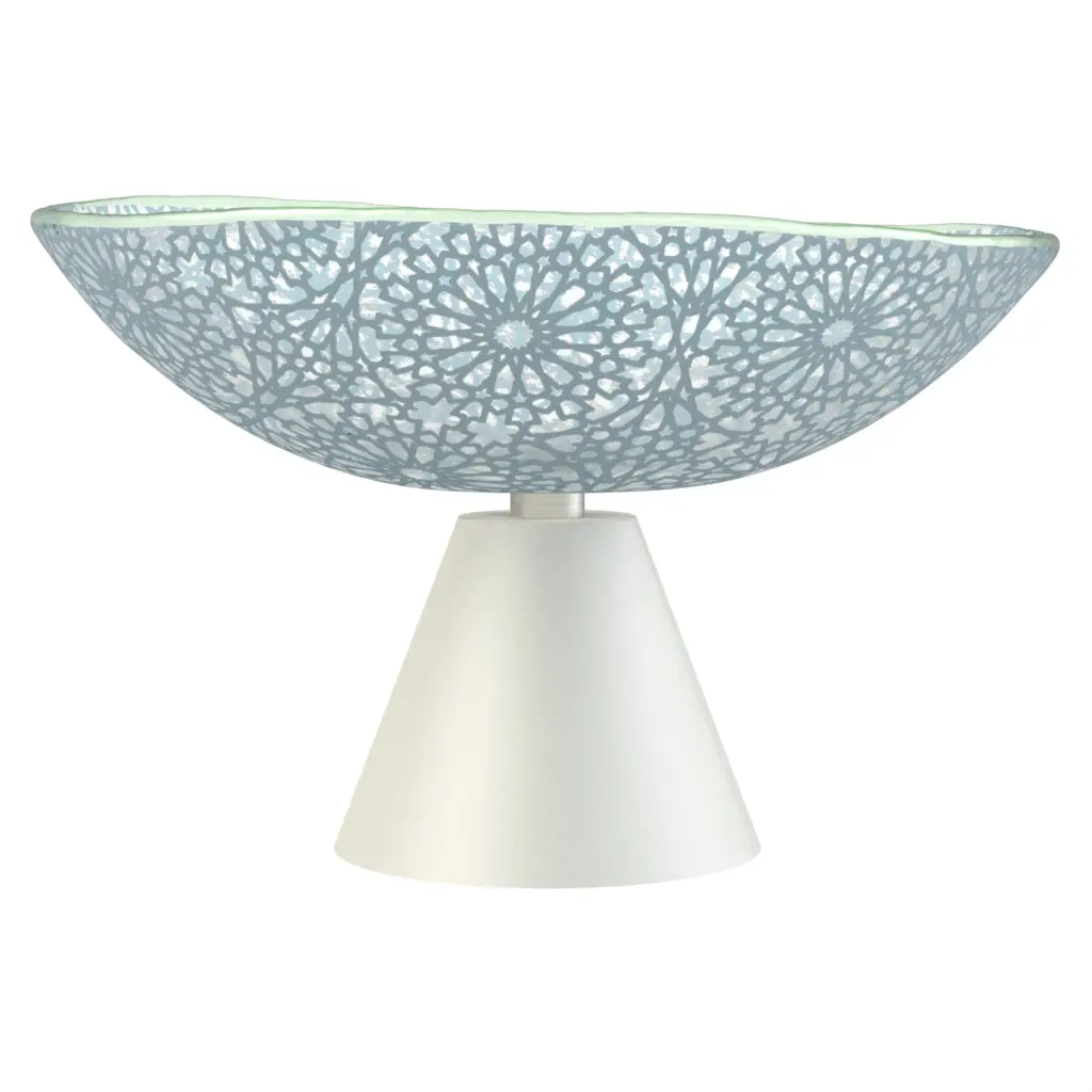 Centerpiece Bowl in Light Blue - Welcome Amenities - 3/4 View