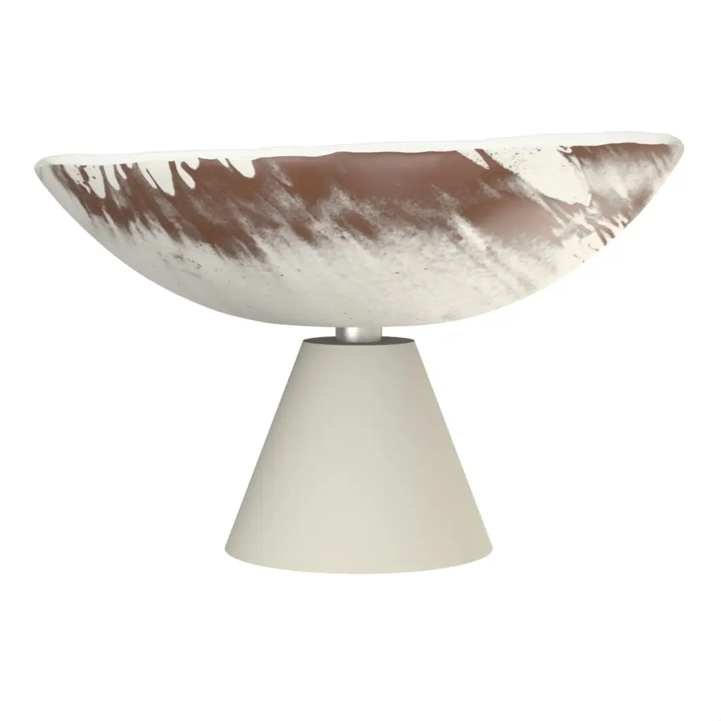 Centerpiece Bowl in Birch White - Welcome Amenities - 3/4 View