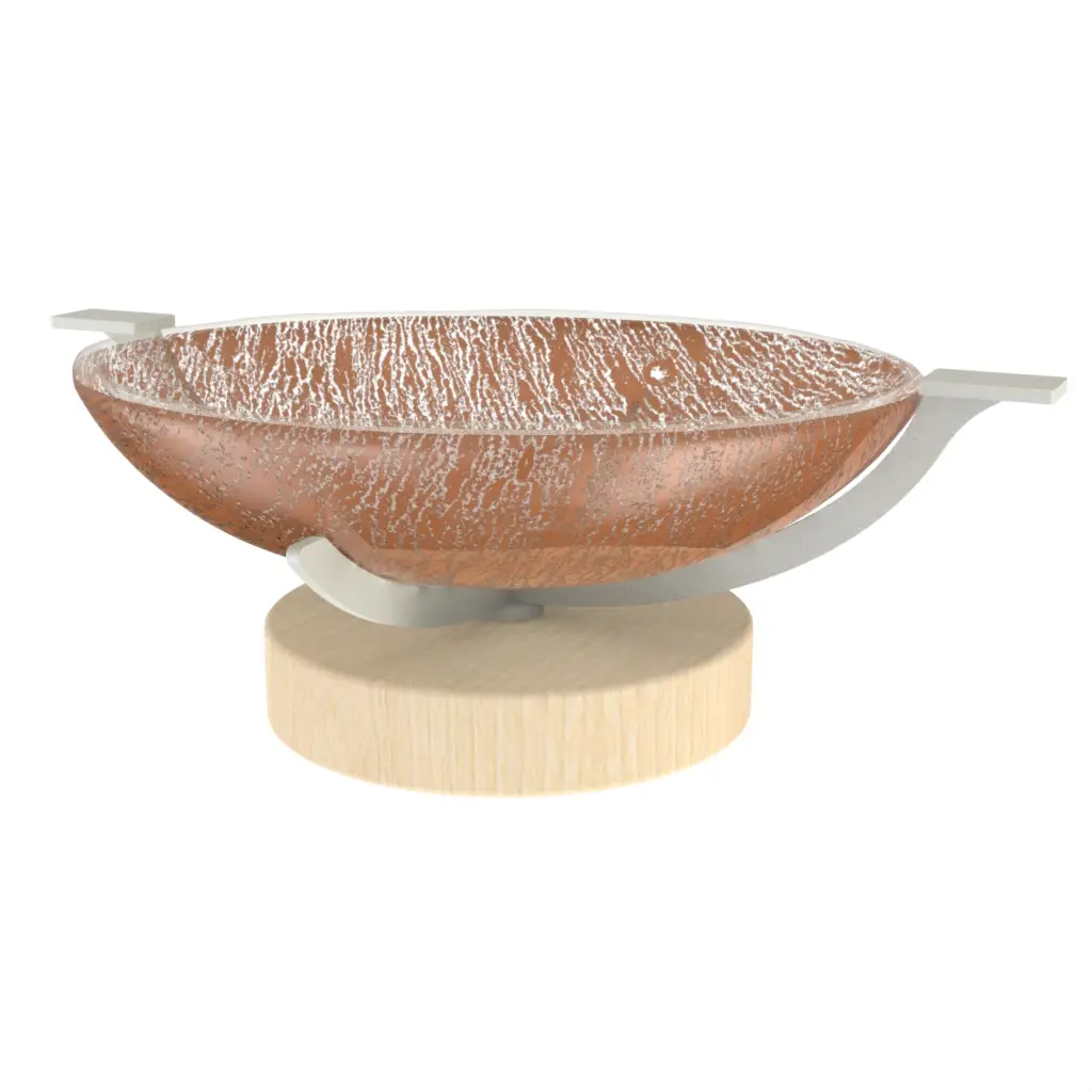 Centerpiece Bowl in Brown Copper - Welcome Amenities - 3/4 View
