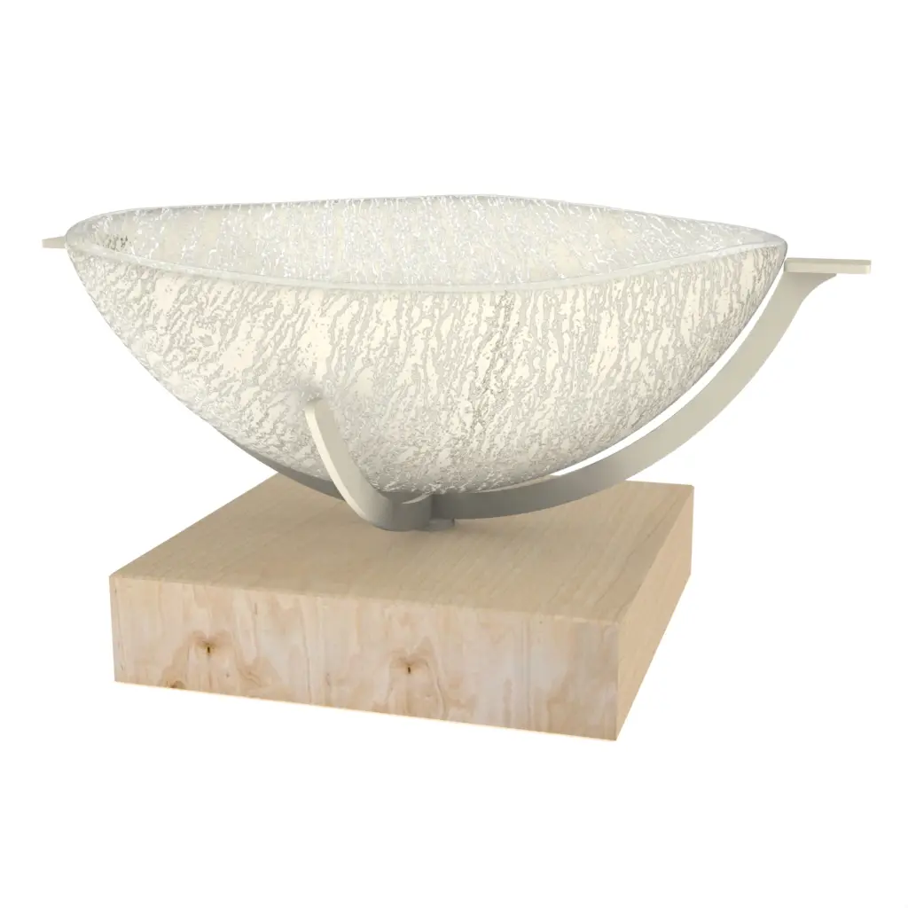 Centerpiece Bowl in Birch White - Welcome Amenities - 3/4 View