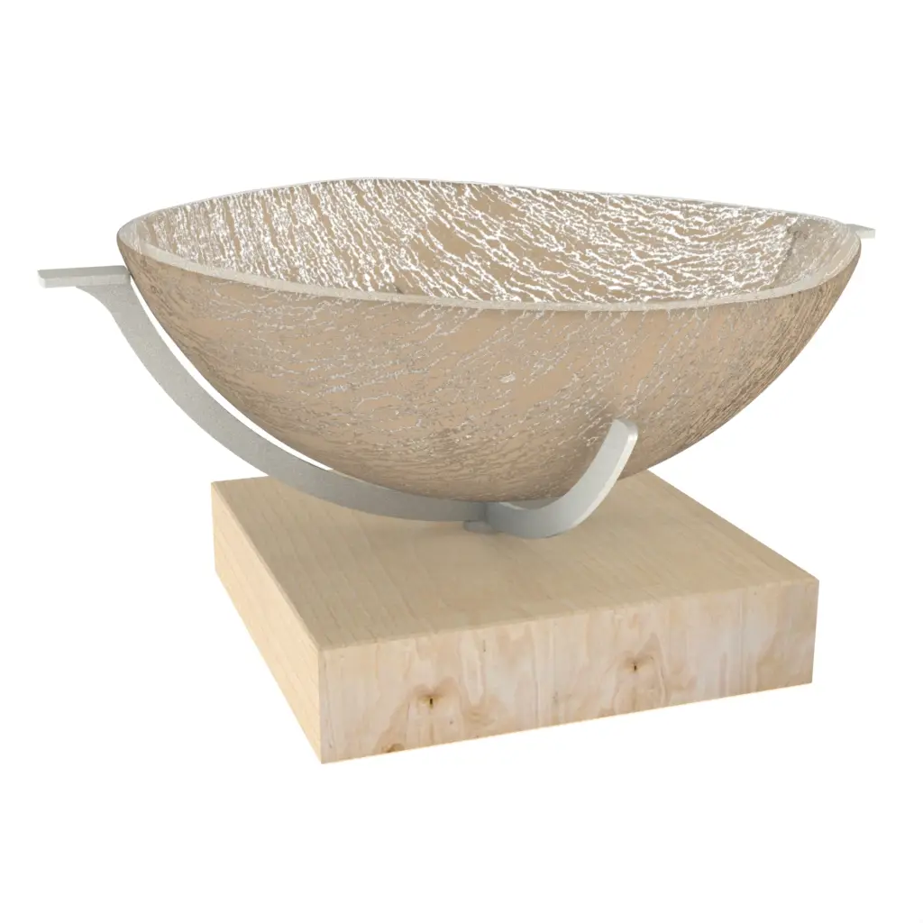 Centerpiece Bowl in Almond Beige - Welcome Amenities - 3/4 View