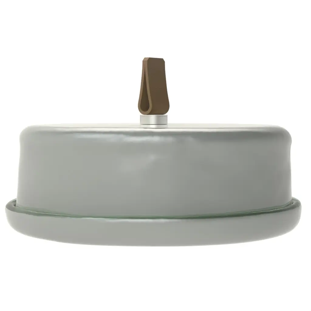 Cloche Food Cover in Dark Silver Gray - Welcome Amenities - 3/4 View