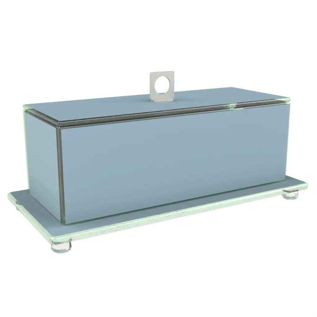 Cloche Food Cover in Light Blue - Welcome Amenities - 3/4 View