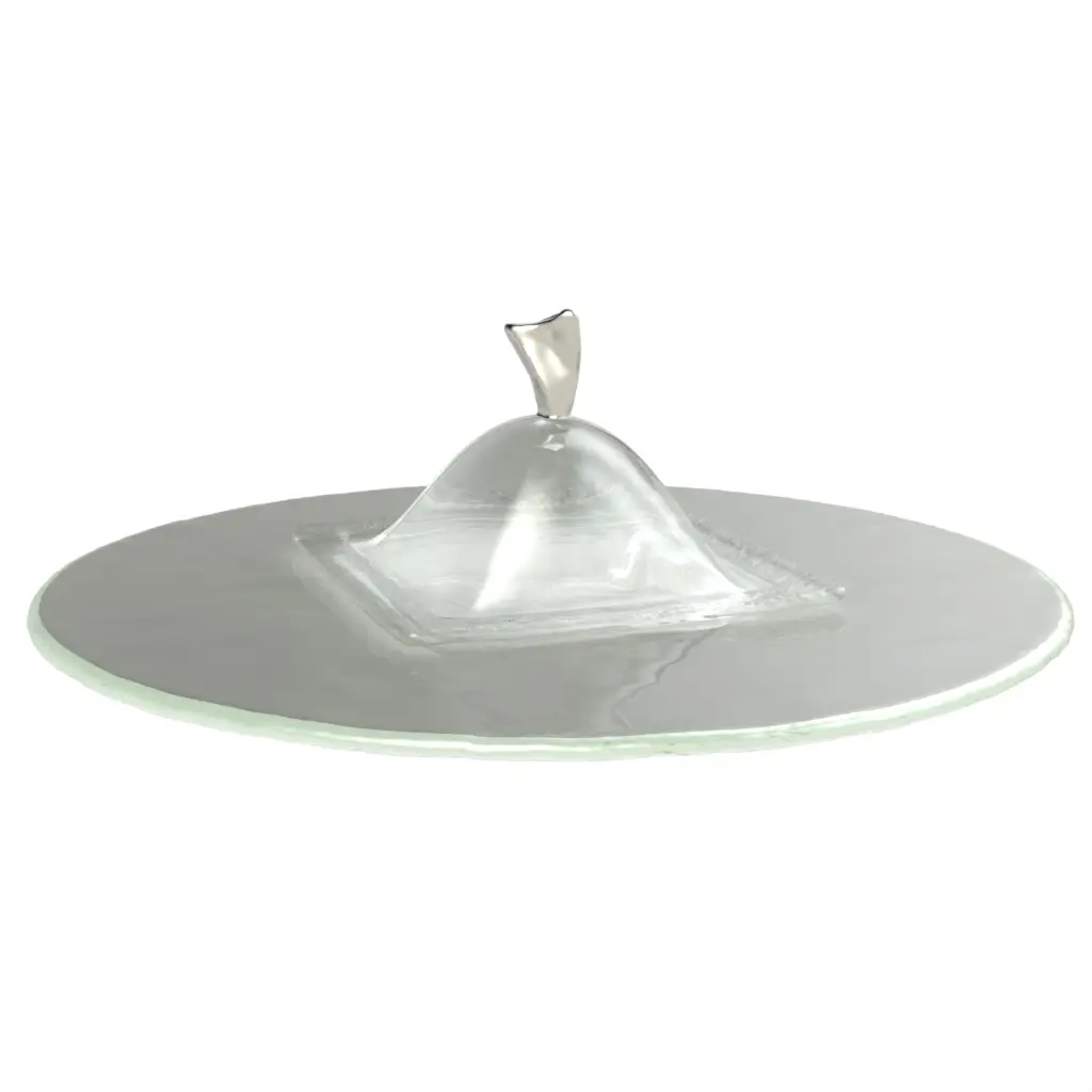 Cloche Food Cover in Dark Silver Gray - Welcome Amenities - 3/4 View