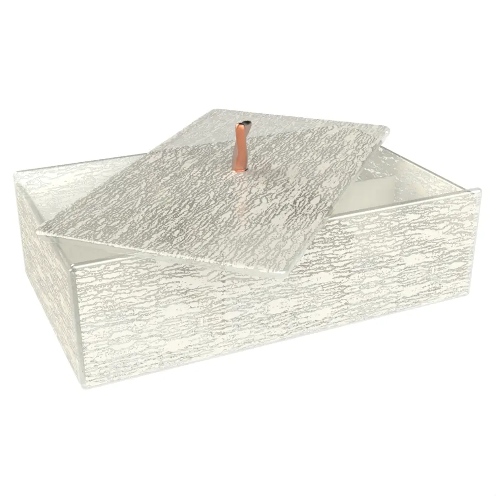 Cloche Plate in Birch White - Welcome Amenities - 3/4 View