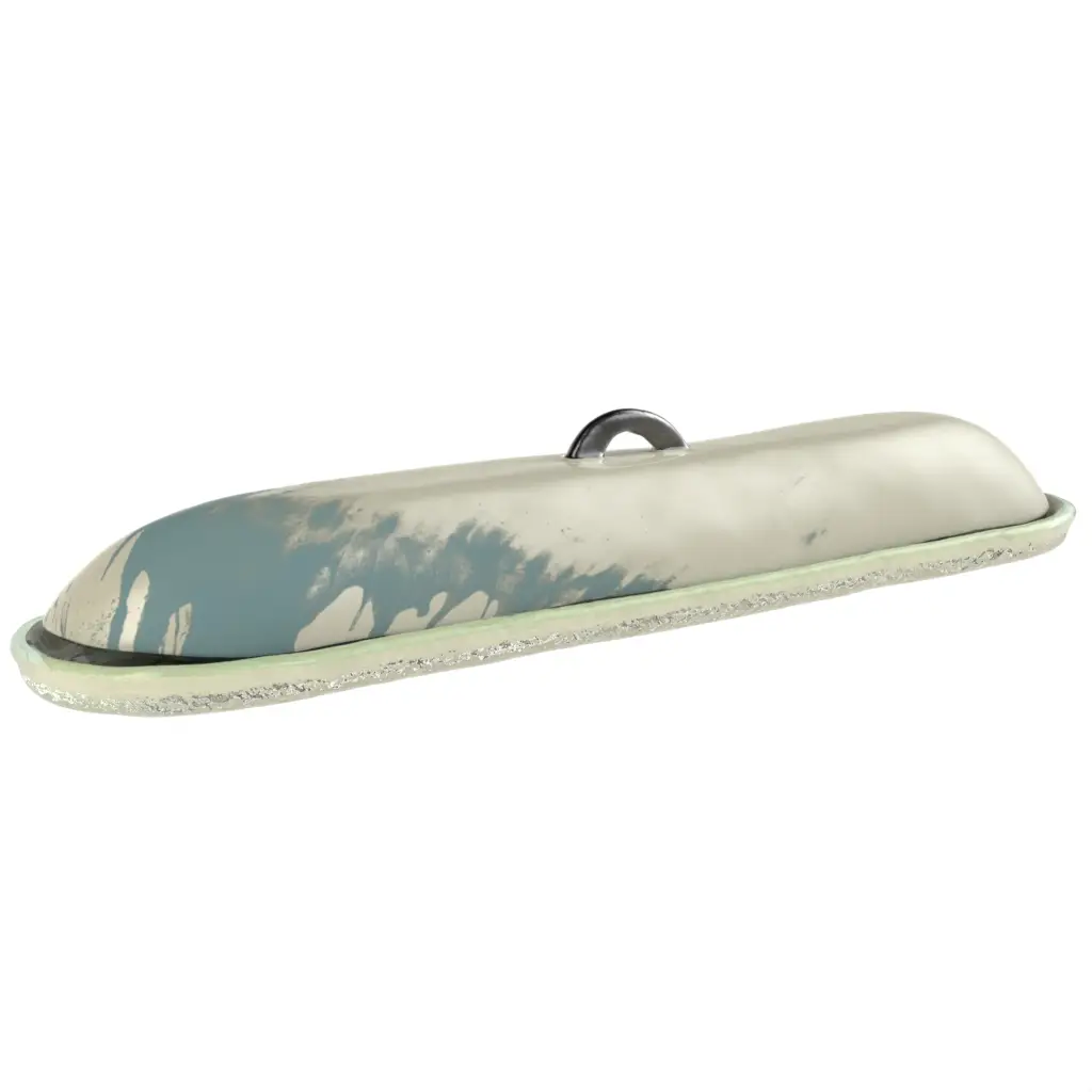 Cloche Plate in Gray - Welcome Amenities - 3/4 View