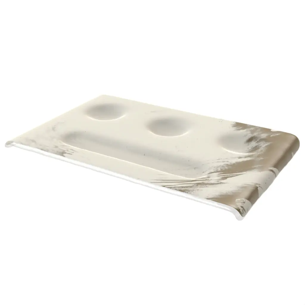 Contemporary Fruit Bowl in Birch White - Welcome Amenities - 3/4 View